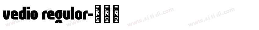 vedio regular字体转换